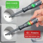 فازمتر نشکن فازیاب و نول یاب القایی چراغ دار دوسو با باتری قابل تعویض برند SEFANLY